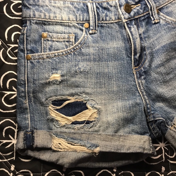 Pistola Denim Distressed Shorts - Picture 4 of 6